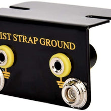 Wrist Strap Ground Socket, Metal 2M Cable Dual Banana Connector Ground Socket