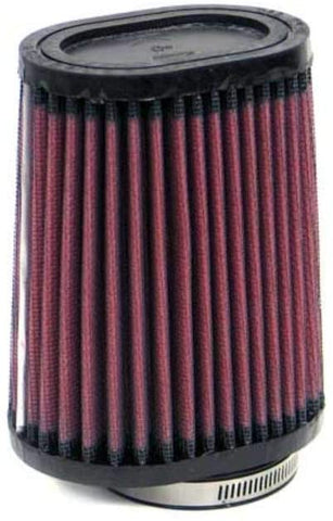 K&N Universal Clamp-On Air Filter: High Performance, Premium, Washable, Replacement Filter: Flange Diameter: 2.125 In, Filter Height: 5 In, Flange Length: 0.625 In, Shape: Oval Straight, RU-2750