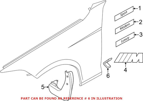Genuine OEM Hood Scoop for BMW 51747382005