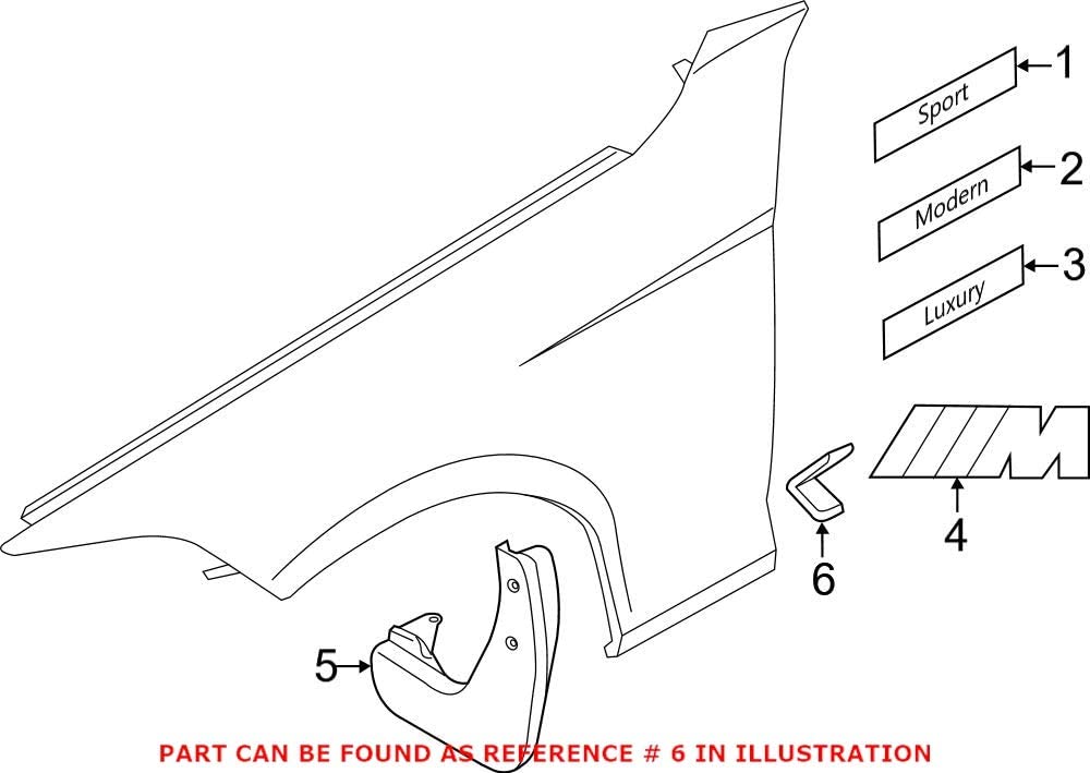 Genuine OEM Hood Scoop for BMW 51747382005