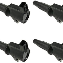 4 PCS Ignition Coil For L4 2.5L 2.0L 10-17 FUSION / 09-18 ESCAPE / 14-17 TRANSIT CONNECT / 13-13 CMAX - 09-11 MARINER / 10-11 MILAN - 11-14 MKZ - 09-11 TRIBUTE