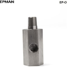 EPMAN 1/8'' BSPT Oil Pressure Sensor Tee to NPT Adapter Turbo Supply Feed Line Gauge