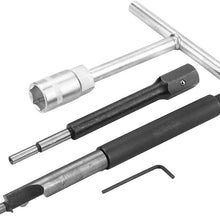 Injector Seat Cutter, 10Pcs Diesel Injector Seat Cleaner Cutter Re-Face Score Tool Kit