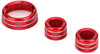 Gorgeri 3pcs Aluminum Alloy Left Drive Air Conditioning Knobs Circle Trim Fit for X1 2013-2015(Red)