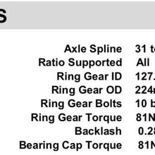 ARB RD81 Air Operated Locking Differential for Ford 8.8" 31 Spline, Air compressor needed, sold separately