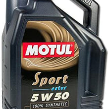 Motul 102716-4 Sport 5w50 Case 4x5Liter, 676.2 Fluid_Ounces