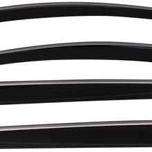 Window Visors Compatible With 2017 Honda CRV | Smoke Tinted/Semi-transparent PC Injection Polycarbonate CR-V Shade Rain Sun Guard Wind Vent Air Deflector by IKON MOTORSPORTS | 2018