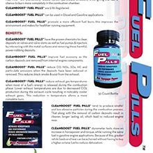 CleanBoost Fuel Pills 50 CT Bottle for Gas & Diesel Fuel