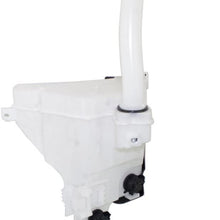 Washer Reservoir Windshield Expansion Tank Dual Pump Type w/Washer Pumps, Filler Neck, Cap, and Fluid Level Sensor compatible with Vehicles w/Rear Wiper
