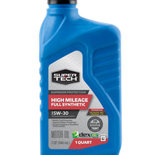 Super Tech High Mileage Full Synthetic 5W-30 Motor Oil, 1 Quart