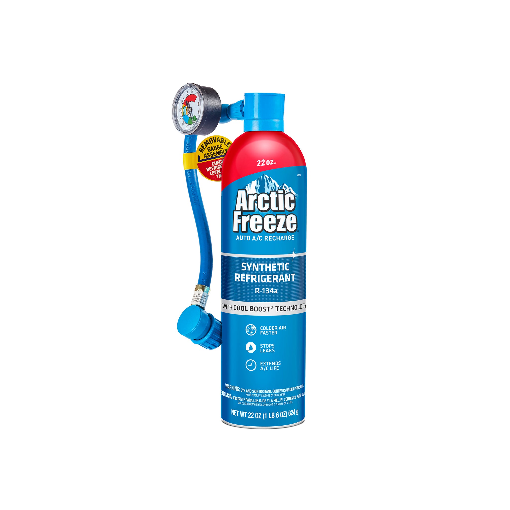 Arctic Freeze Auto AC Recharge Ultra Synthetic R-134a Kit, 22 oz