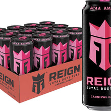 Reign Total Body Fuel, Carnival Candy, Fitness & Performance Drink, 16 Fl Oz (Pack of 12)