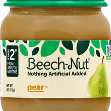 (10 Pack) Beech-Nut Stage 2, Pear Baby Food, 4 oz Jar