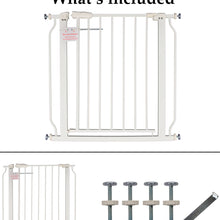 Everyday Essentials Easy Walk-Thru Safety Gate for Doorways and Stairways with Auto-Close/Hold-Open Features, Multiple Sizes