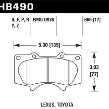 Hawk Performance HB490Y.665 LTS Brake Pad
