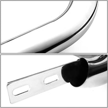 Replacement for Honda Pilot/Ridgeline 3 inches Bumper Push Bull Bar+Removable Skid Plate (Chrome)