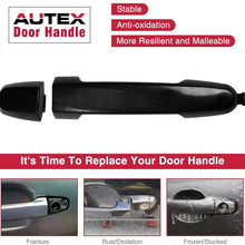 AUTEX Rear Left/Right Exterior Door Handle Driver/Passenger Side Compatible with Pontiac Vibe 2003 2004 2005 2006 2007 2008 2009 2010 Compatible with Toyota Corolla Matrix 03-13 Door Handle 81309
