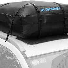 Tchipie Car Rooftop Cargo Carrier Bag, SUV Roof Top Luggage Carrier, Fit for All Vechicles with/Without Rack, Upgraded Waterproof Zipper, Anti-Tear Coated PVC, 15 Cubic Feet (15 Cubic Feet)
