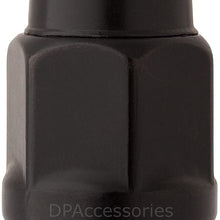 DPAccessories LCB3C6HE2BK04020 20 Black 12x1.5 Closed End Bulge Acorn Lug Nuts - Cone Seat - 13/16" Hex Wheel Lug Nut