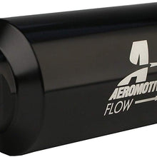 Aeromotive 12324 Filter, In-Line, 100-Micron Stainless Mesh Element, ORB-10 Port, Bright-Dip Black, 2" OD