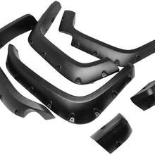 4Pcs Pocket Riveted Style (Matte Black) Wheel Fender Flares Replacement for 07-14 FJ Cruiser