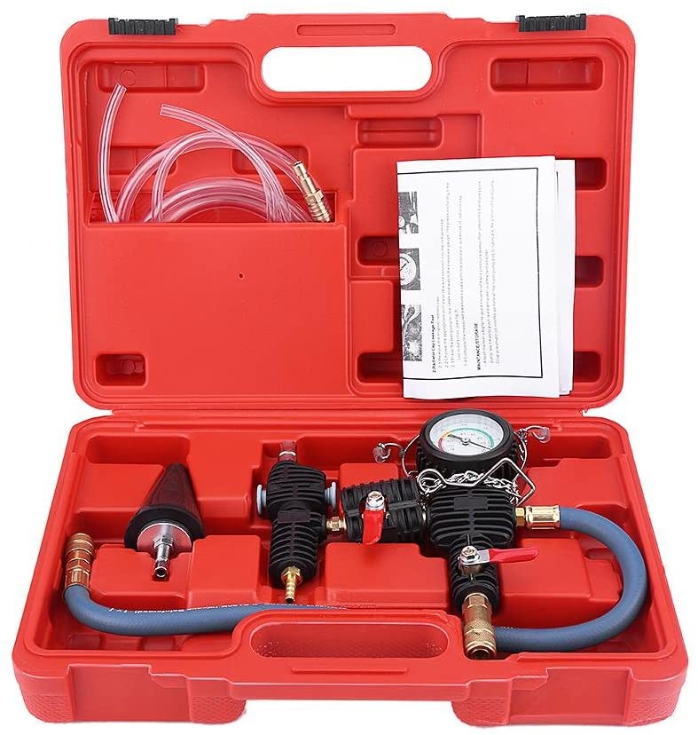 Cooling System Refill Tool,Car Radiator Coolant System Vacuum Purge & Coolant Refill Tool Kit Water Antifreeze Changer