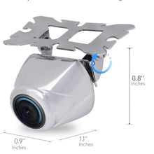 Compact Rear View Backup Camera, Parking Reverse Cam, Front or Rear Mountable, Night Vision, Waterproof