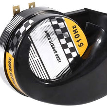 Suuonee Motorcycle Snail Horn, 12V 510HZ Mini Loud Electronic Snail Horn For Motorcycle Loud Voice Speaker Universal