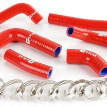Silicone Radiator Coolant Hose Kit Clamps For Honda CRF450R CRF 450R 2002 2003 2004 Red 6pcs