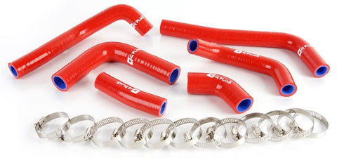 Silicone Radiator Coolant Hose Kit Clamps For Honda CRF450R CRF 450R 2002 2003 2004 Red 6pcs