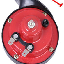 Gazechimp 2Pcs 12V Loud Car Truck 120DB Single-Tone Snail Electric Air Horn Universal