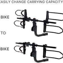 KAC Overdrive Sports K2 2” Hitch Mounted Rack 2-Bike Platform Style Carrier for Standard, Fat Tire, and Electric Bicycles – 60 lbs/Bike Heavy Weight Capacity – Smart Tilting – RV Use Prohibited