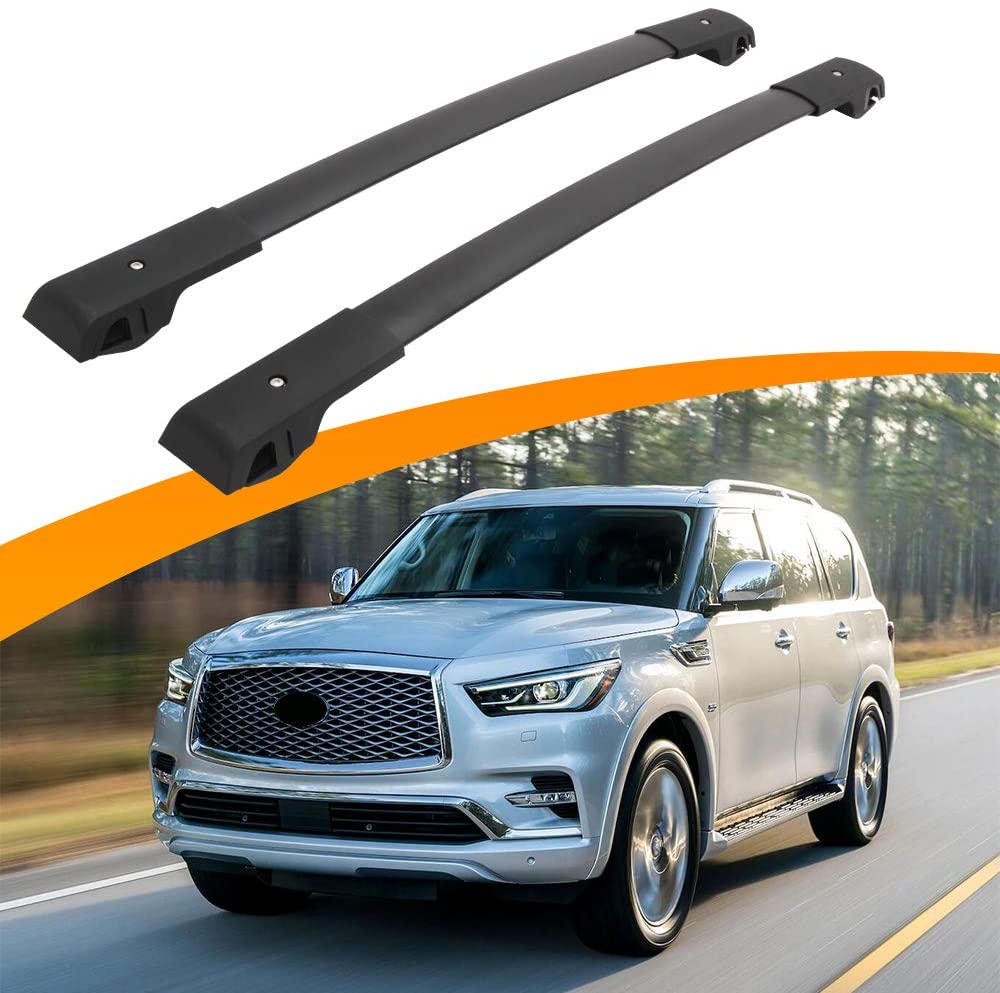 SnailAuto Fit for 2011-2020 Infiniti QX56 QX80 Cross Bars Roof Racks Luggage Racks Black