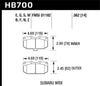 Hawk Performance HB700B.562 HPS 5.0 Disc Brake Pad