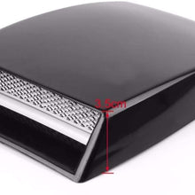 Car Styling Universal Decorative Air Flow Intake Scoop Turbo Bonnet Vent Cover Hood Black 1Pcs Car Parts Hood Scoop