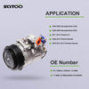 SCITOO A/C Compressor with Clutch Compatible with 2003-2005 for M-ercedes-Benz C230 1.8L