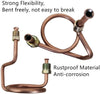 Copper Brake Line Hose Tubing Coil Roll- Fuel Line Tube Coil Transmission Line Tube Oil Brake Hose, Clutch Hose, Brake Copper Pipe with fittings (25 Ft 3/16