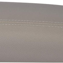 VeCarTech Center Console Lid Armrest Cover Kit with Hinge Latch Bumpers Fit for Chevrolet Trailblazer GMC Envoy,Buick Rainer Isuzu Ascender SAAB Oldsmobile Bravada 25998847 25998844 25998838- Gray