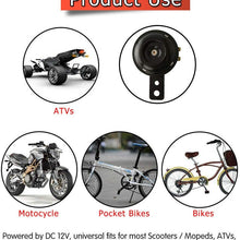 12V Quality Waterproof Loud 105dB Universal Motorcycle Car Electric Bike Horn US