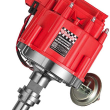 Hei Distributor Ignition 7500RPM 65k Coil V8 Compatible With Chevy GM SBC BBC Small Blocks 283 305 307 327 350 400 and Big Blocks 396 427 454 Red Cap Racing Power