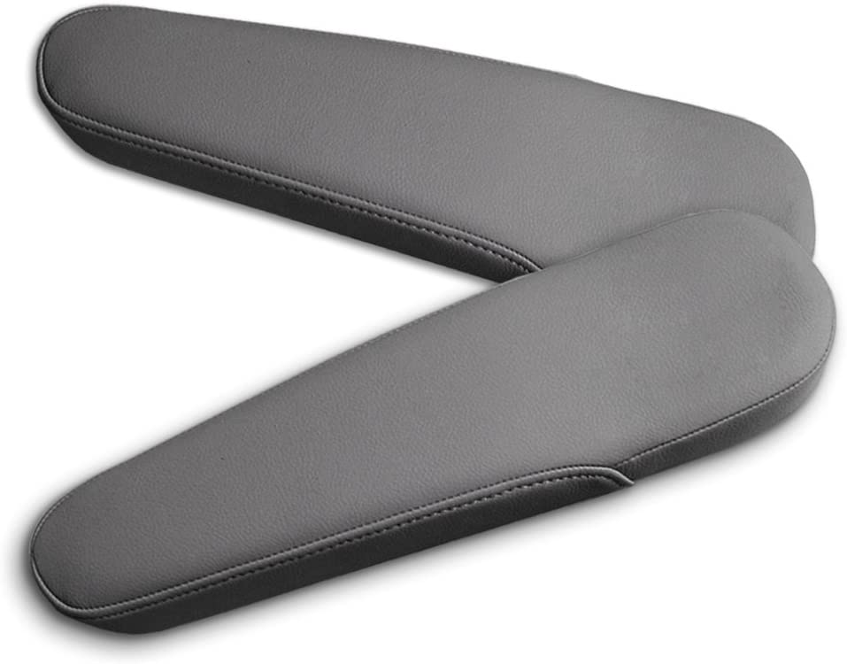 DKIIGAME Odyssey Armrest Cover Replacement,Leather Seat Armrest Covers for 2005-2010 Honda Odyssey(Darker Gray)