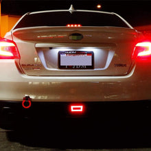 iJDMTOY Smoked Lens 3-in-1 Full LED Rear Fog Light Kit Compatible with Subaru Impreza WRX/STI or Crosstrek, Function as Tail/Brake Lamp, Backup Reverse Light (Includes Wire Harness & Mounting Bracket