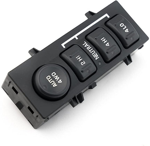 4WD 4x4 Switch - Replaces 19168767, 15709327, 901-062 - Fits Chevy Silverado 1500, 2500HD Suburban, Avalanche, GMC Sierra 1500, 2500, Yukon - 4 Wheel Drive Selector - Year Models 1999-2002
