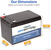 Chrome Battery 12V 14AH SLA Battery - Rechargeable, Replacement for Scooters and UPC Units
