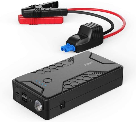 Anker Roav Jump Starter Pro 1000A, 12800mAh, 12V Portable Car Jump Starter (Gas Engines up to 6.0L, Diesel up to 4.0L), Battery and Phone Charger with 3 USB Ports, SOS LED, and Jumper Cables