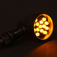 2pcs LED Turn Signal Lights Motorcycle Indicators Blinker Amber Light Universal 12V for Harley Honda Yamaha Suzuki (Turn Signal Lights C)