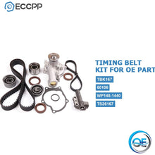 ECCPP Timing Belt Water Pump Kit Fit for 1990-1992 for Eagle Talon 1993-1995 for Hyundai Elantra 1992-1995 for Hyundai Sonata 1990-1992 for Mitsubishi Eclipse 1990-1992 for Plymouth Laser