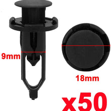 uxcell 50 Pcs 9mm Hole Retainer Clips Plastic Drive Rivets Mud Flaps Bumper Fender Push Clips 52161-02020 for Toyota
