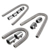 beioust Universal Flexible Upper/Lower Automotive Cooling Water Pipe Engine Cooling Water Pipe Stainless Steel with Chrome Plated Cover-24