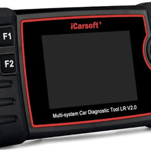 iCarsoft Professional Multi-System Auto Diagnostic Tool LR V2.0 Compatible for Landrover/Jaguar ABS SRS Oil Reset DPF, The Update for LR II